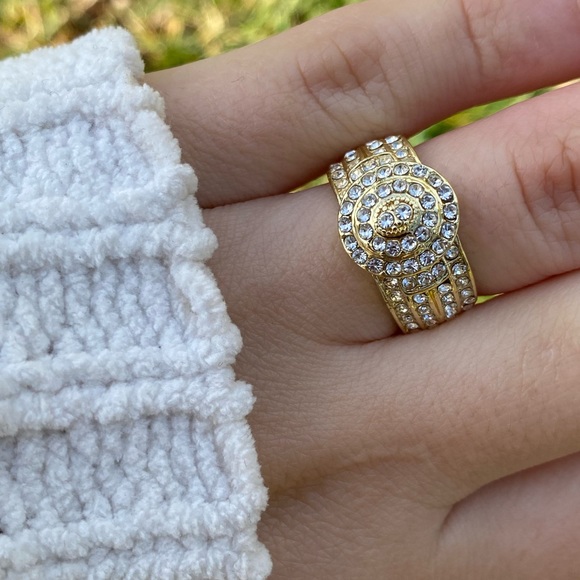 New Gold Plated Stamped 925 Ring - Picture 7 of 9